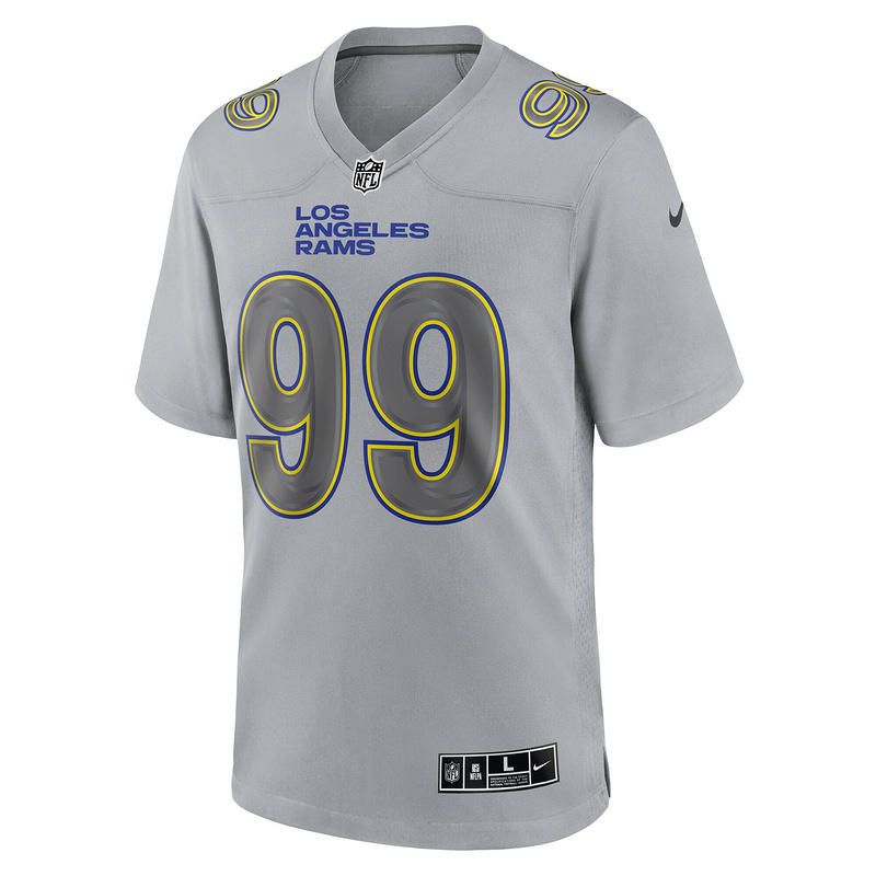 Men's Los Angeles Rams Aaron Donald Nike Gray Atmosphere Fashion Game Jersey