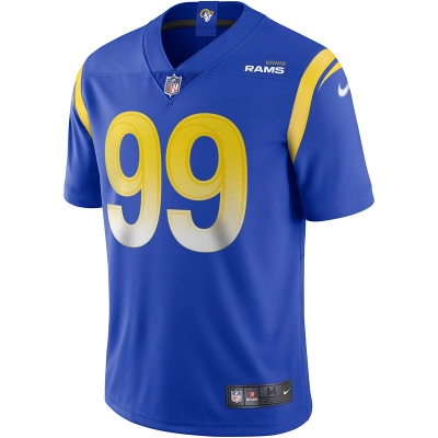Men's Los Angeles Rams Aaron Donald Nike Royal Vapor Limited Jersey 01
