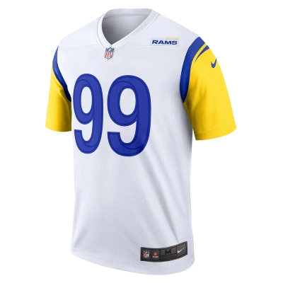 Men's Los Angeles Rams Aaron Donald Nike White Legend Jersey 01