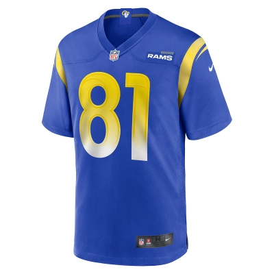 Men's Los Angeles Rams Austin Trammell Nike Royal Game Player Jersey 01