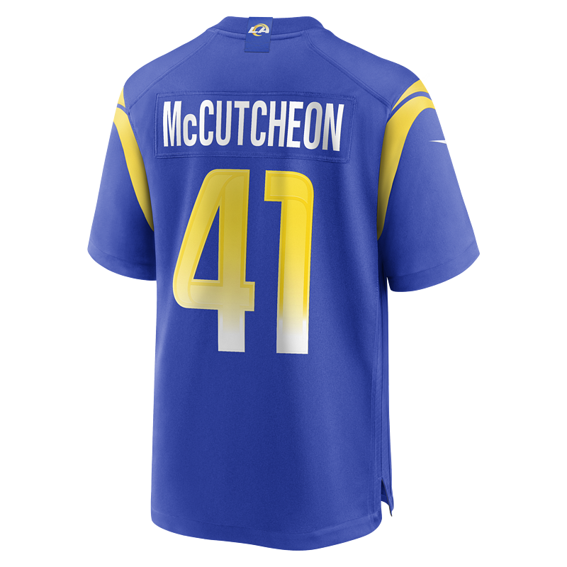 Men's Los Angeles Rams Cameron McCutcheon Nike Royal Game Jersey