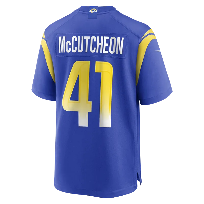 Men's Los Angeles Rams Cameron McCutcheon Nike Royal Game Jersey