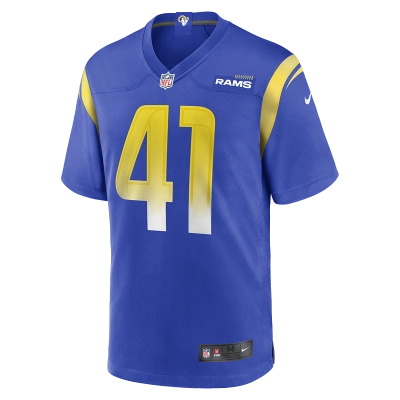 Men's Los Angeles Rams Cameron McCutcheon Nike Royal Game Jersey 01