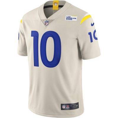 Men's Los Angeles Rams Cooper Kupp Nike Bone Vapor Limited Jersey 01