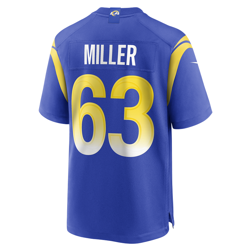 Men's Los Angeles Rams Grant Miller Nike Royal Game Jersey