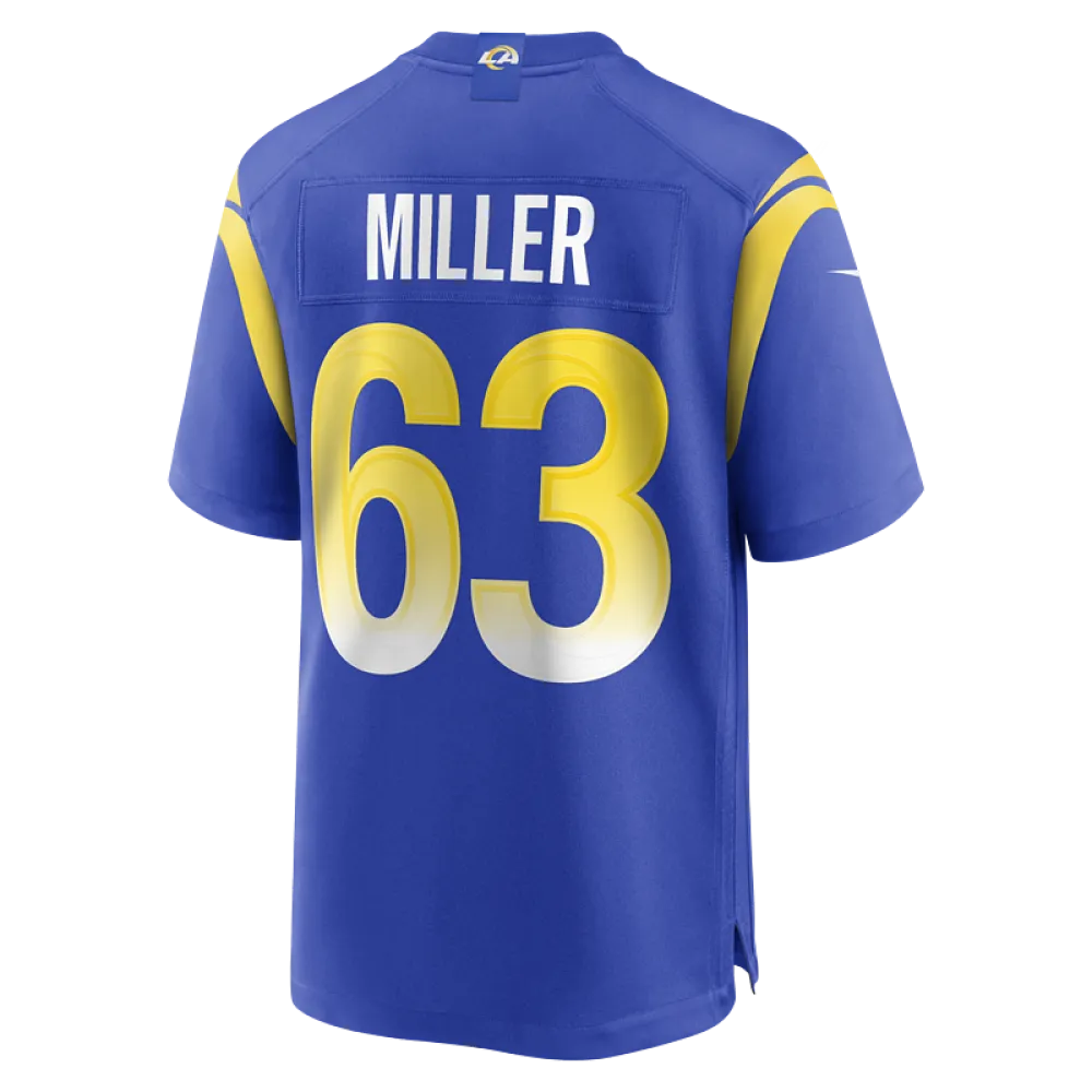 Men's Los Angeles Rams Grant Miller Nike Royal Game Jersey