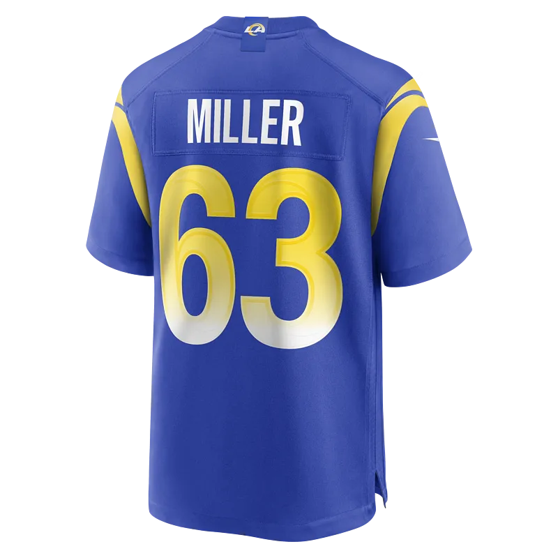 Men's Los Angeles Rams Grant Miller Nike Royal Game Jersey
