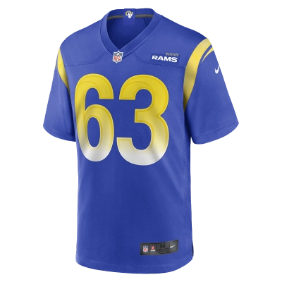 Men's Los Angeles Rams Grant Miller Nike Royal Game Jersey 01
