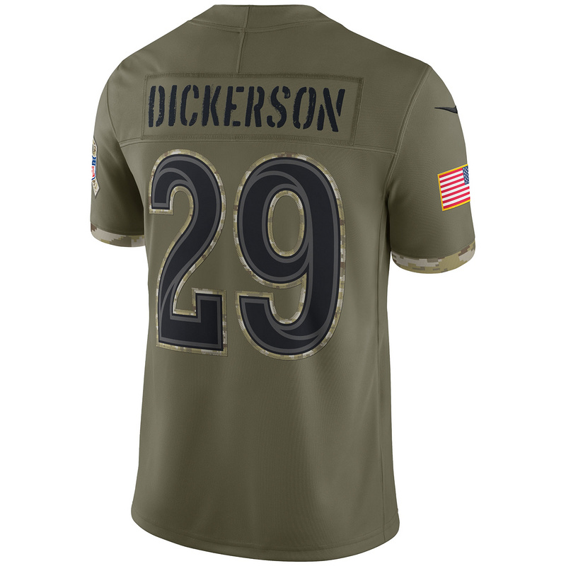 Los Angeles Rams Eric Dickerson Nike Olive 2022 Salute To Service Retired Player Limited Jersey