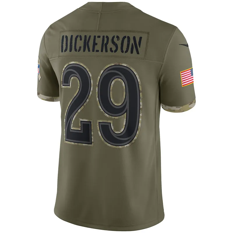 Los Angeles Rams Eric Dickerson Nike Olive 2022 Salute To Service Retired Player Limited Jersey