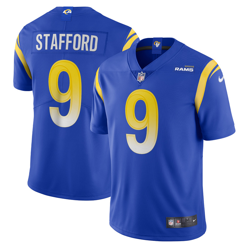 Men's Los Angeles Rams Matthew Stafford Nike Royal Vapor Limited Jersey