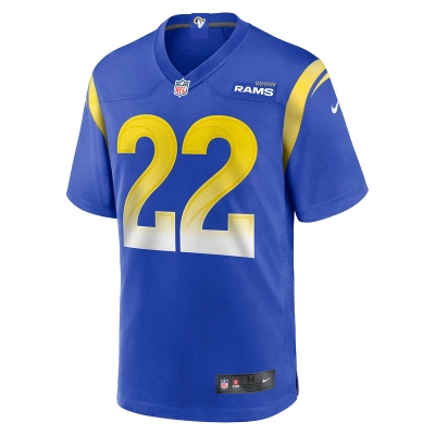 Men's Los Angeles Rams Michael Ojemudia Nike Royal Game Jersey 01