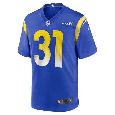Men's Los Angeles Rams Nick Hampton Nike Royal Home Game Jersey 01
