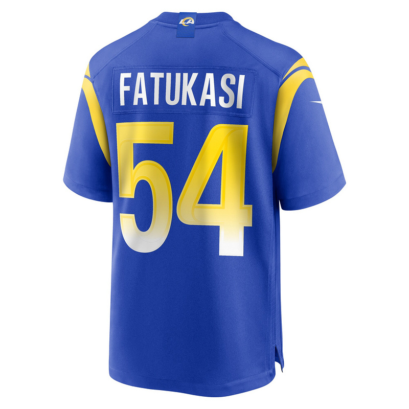Men's Los Angeles Rams Olakunle Fatukasi Nike Royal Game Jersey