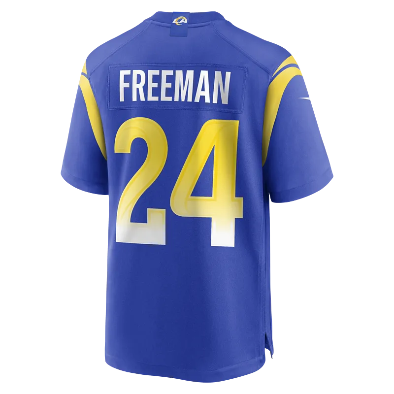 Men's Los Angeles Rams Royce Freeman Nike Royal Game Jersey