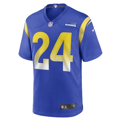 Men's Los Angeles Rams Royce Freeman Nike Royal Game Jersey 01