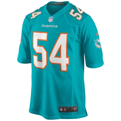 Men's Miami Dolphins Zach Thomas Nike Aqua Game Retired Player Jersey 01