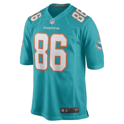 Men's Miami Dolphins Braylon Sanders Nike Aqua Game Player Jersey 01