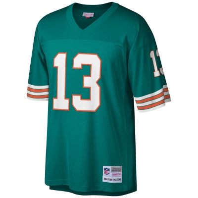 Miami Dolphins Dan Marino Mitchell & Ness Aqua Big & Tall 1984 Retired Player Replica Jersey 01