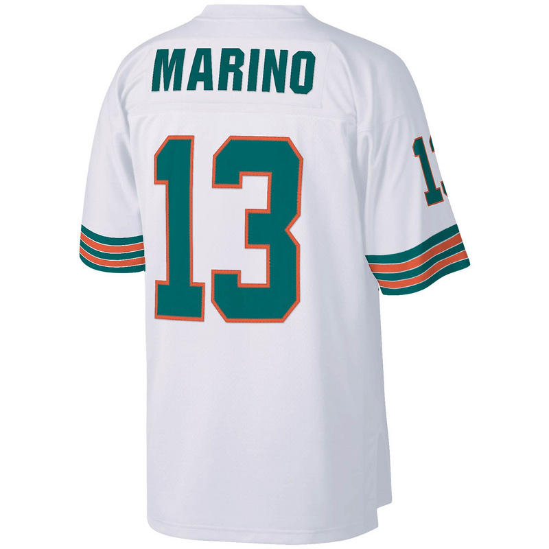 Miami Dolphins Dan Marino Mitchell & Ness White Big & Tall 1984 Retired Player Replica Jersey