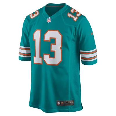 Men's Miami Dolphins Dan Marino Nike Aqua Retired Player Jersey 01
