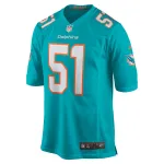 Men's Miami Dolphins David Long Jr. Nike Aqua Game Jersey