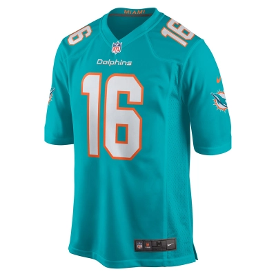 Men's Miami Dolphins Jake Bailey Nike Aqua Game Player Jersey 01