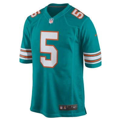 Men's Miami Dolphins Jalen Ramsey Nike Aqua Alternate Game Jersey 01