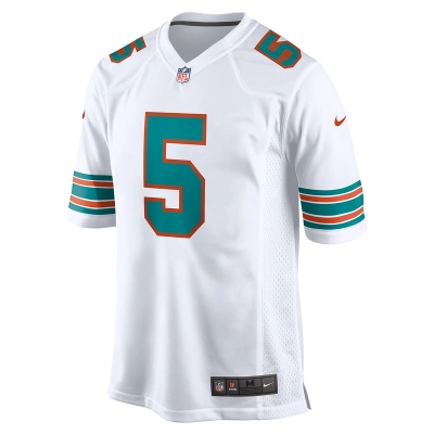 Men's Miami Dolphins Jalen Ramsey Nike White Alternate Game Jersey 01