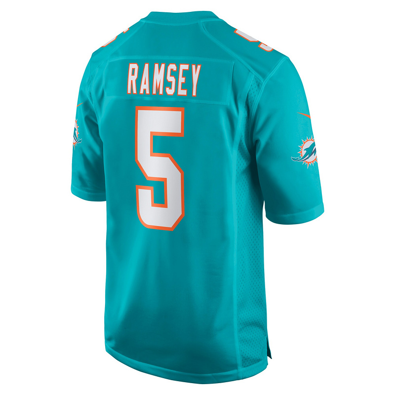 Men's Miami Dolphins Jalen Ramsey Nike Aqua Team Color Game Jersey