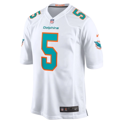Men's Miami Dolphins Jalen Ramsey Nike White Away Game Jersey 01
