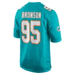 Men's Miami Dolphins Josiah Bronson Nike Aqua Home Game Player Jersey