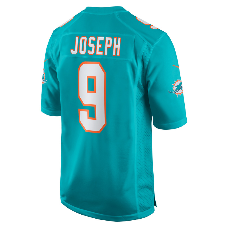 Men's Miami Dolphins Kelvin Joseph Nike Aqua Team Game Jersey
