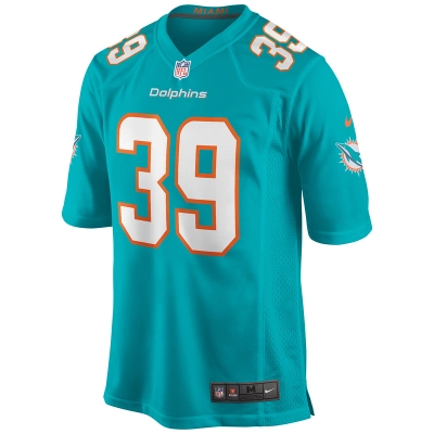 Men's Miami Dolphins Larry Csonka Nike Aqua Game Retired Player Jersey 01