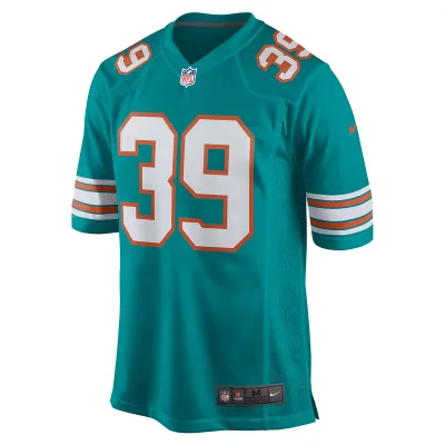 Men's Miami Dolphins Larry Csonka Nike Aqua Retired Player Jersey 01