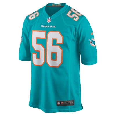 Men's Miami Dolphins Quinton Bell Nike Aqua Game Jersey 01