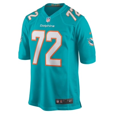 Men's Miami Dolphins Terron Armstead Nike Aqua Game Jersey 01