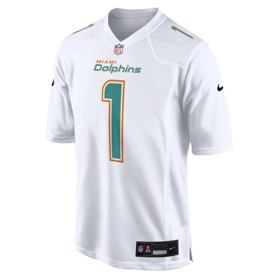 Men's Miami Dolphins Tua Tagovailoa Nike White Fashion Game Jersey 01