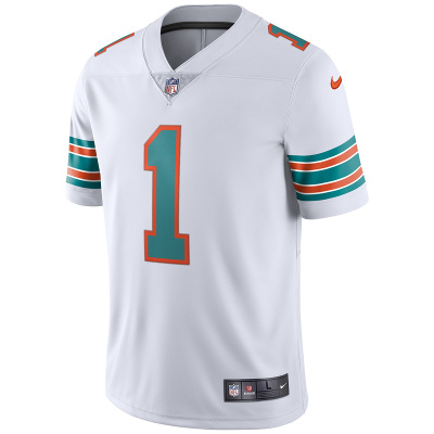 Men's Miami Dolphins Tua Tagovailoa Nike White 2nd Alternate Vapor Limited Jersey 01