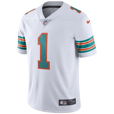Men's Miami Dolphins Tua Tagovailoa Nike White 2nd Alternate Vapor Limited Jersey 01