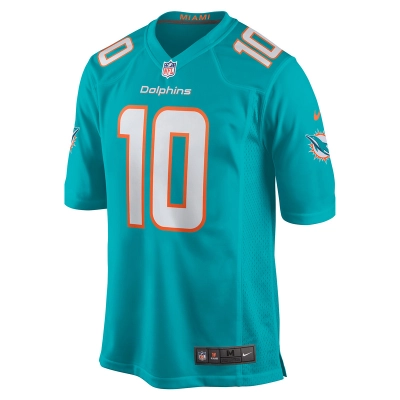 Men's Miami Dolphins Tyreek Hill Nike Aqua Game Jersey 01