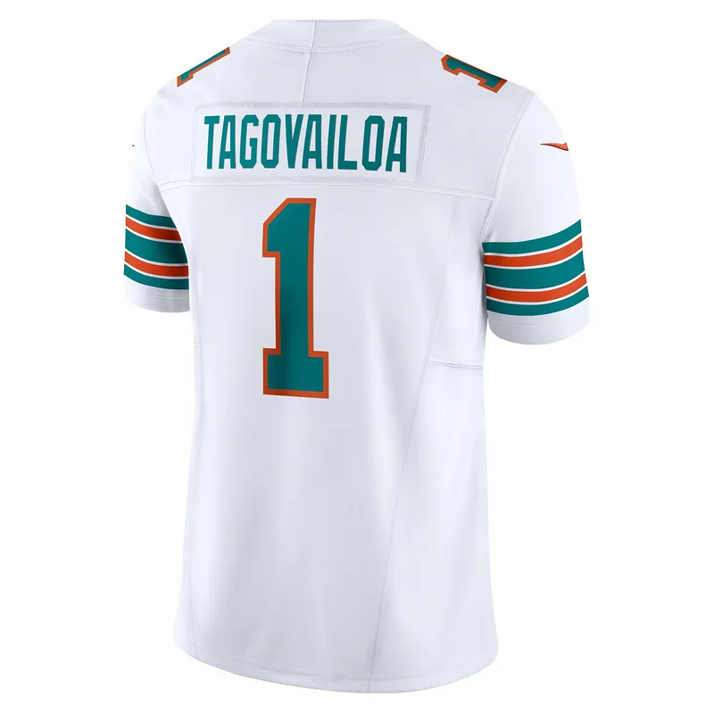 Men's Miami Dolphins Tua Tagovailoa Nike White Vapor F.U.S.E. Limited Jersey