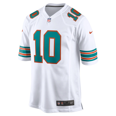 Men's Miami Dolphins Tyreek Hill Nike White Alternate Game Jersey 01