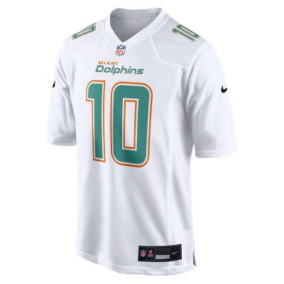Men's Miami Dolphins Tyreek Hill Nike White Fashion Game Jersey 01