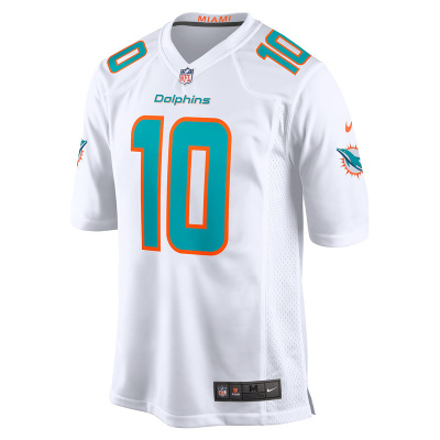 Men's Miami Dolphins Tyreek Hill Nike White Game Jersey 01