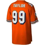 Miami Dolphins Jason Taylor Mitchell & Ness Orange Big &Tall 2004 Retired Player Replica Jersey