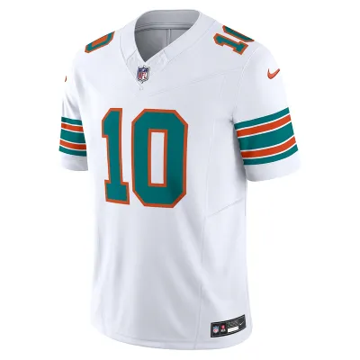 Men's Miami Dolphins Tyreek Hill Nike White Vapor F.U.S.E. Limited Jersey 01