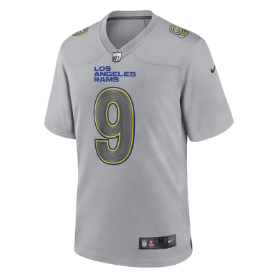 Men's Los Angeles Rams Matthew Stafford Nike Gray Atmosphere Fashion Game Jersey 01
