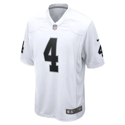 Men's Las Vegas Raiders Aidan O'Connell Nike White Game Jersey 01