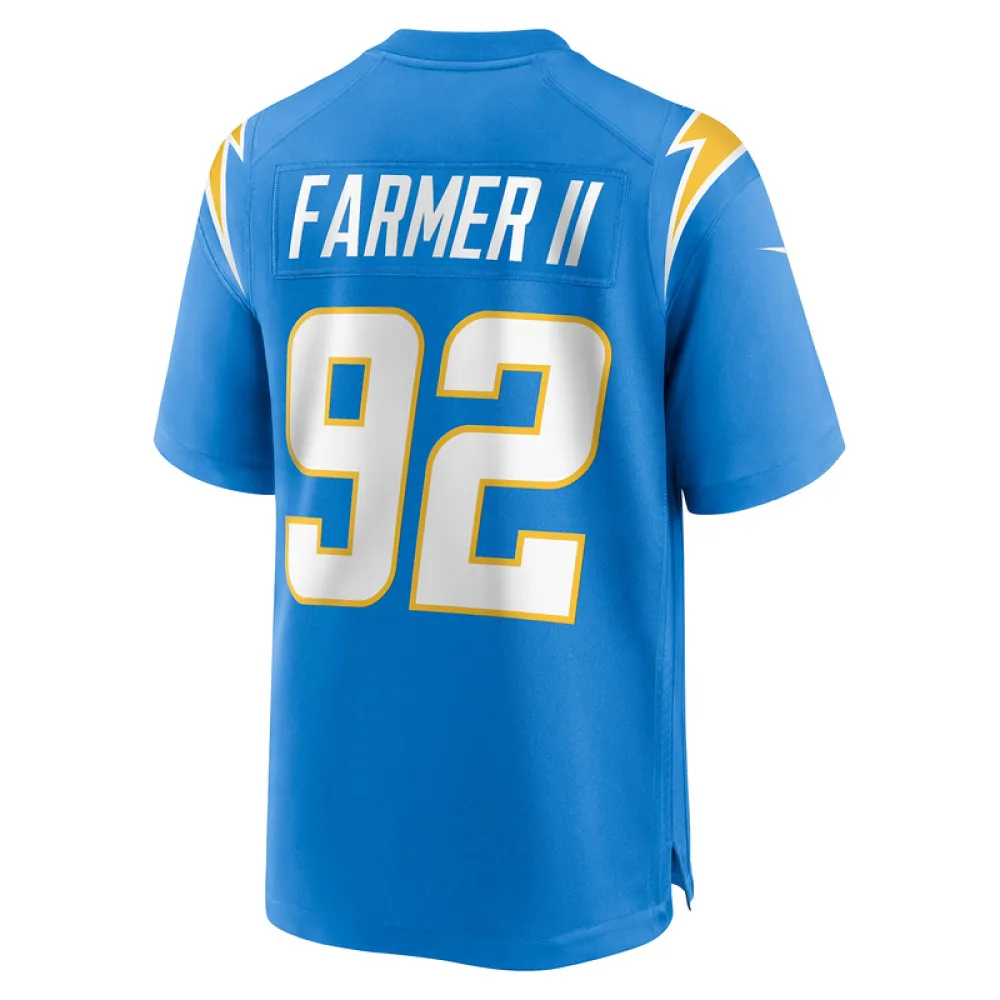 Men's Los Angeles Chargers Andrew Farmer Nike Powder Blue Team Game Jersey